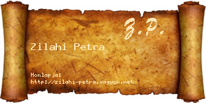 Zilahi Petra névjegykártya