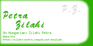 petra zilahi business card